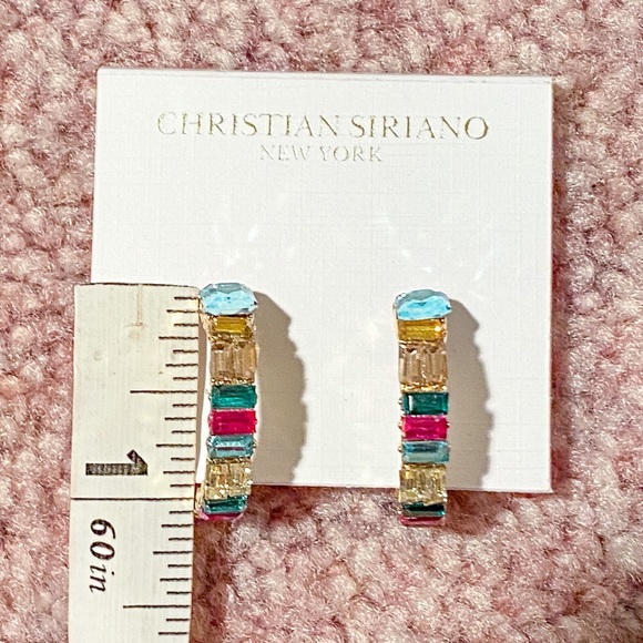 Christian Siriano Jewelry Christian Siriano Crystal Hoop Earrings